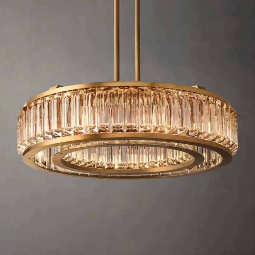 Max Round Chandelier 37"-Sylvia Space