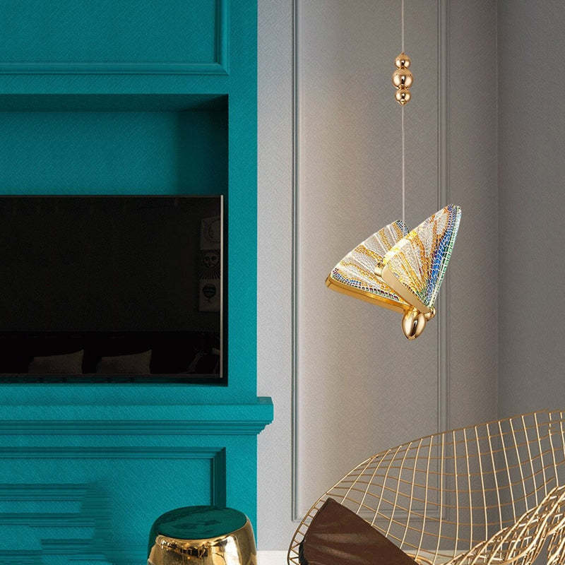 Creative Butterflies Colorful Pendant Light-Sylvia Space