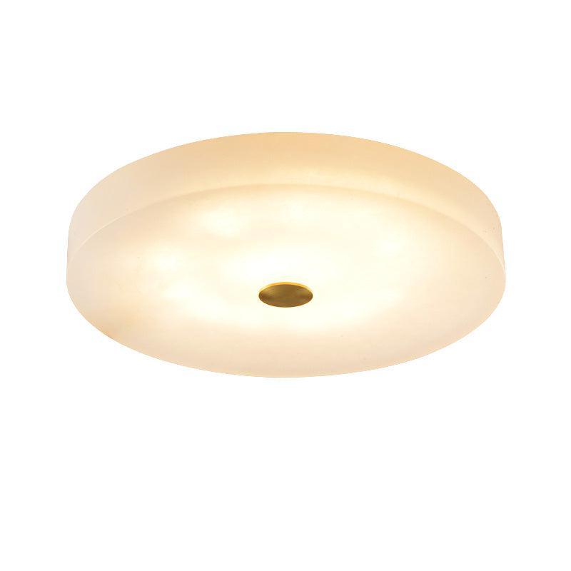 Alabaster Anne Flush Mounted Round Led Chandelier