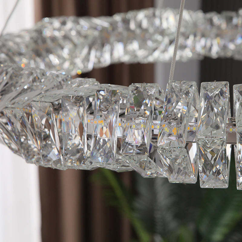 Braconidy Crystal Round Chandelier-Sylvia Space