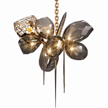 Britano Contemporary Glass Chandelier-Sylvia Space