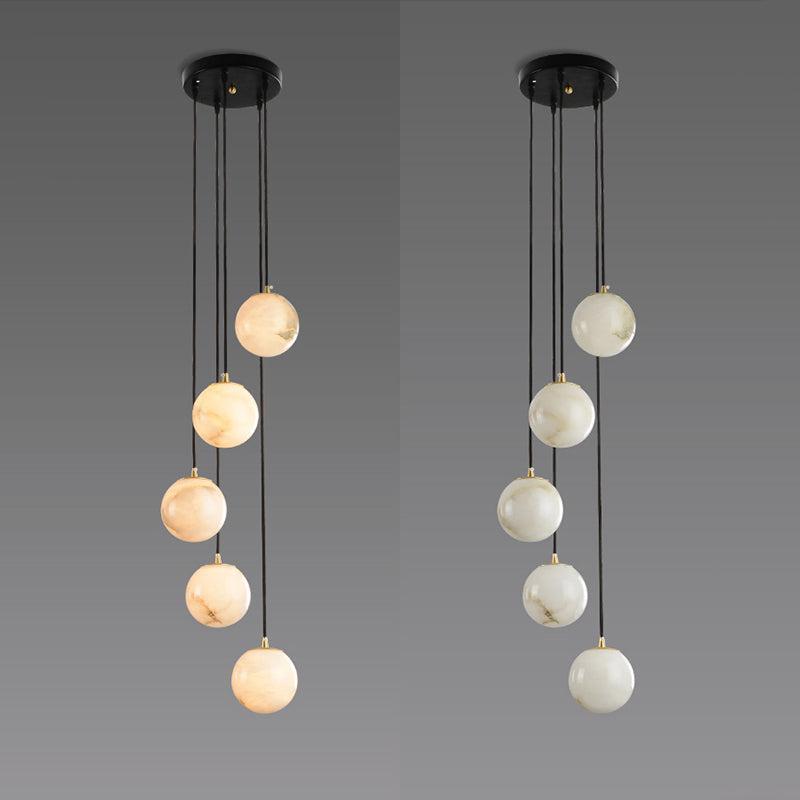 Alabaster Anne Earth Art Chandelier