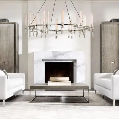 Fontanellee Round Chandelier 46"-Sylvia Space