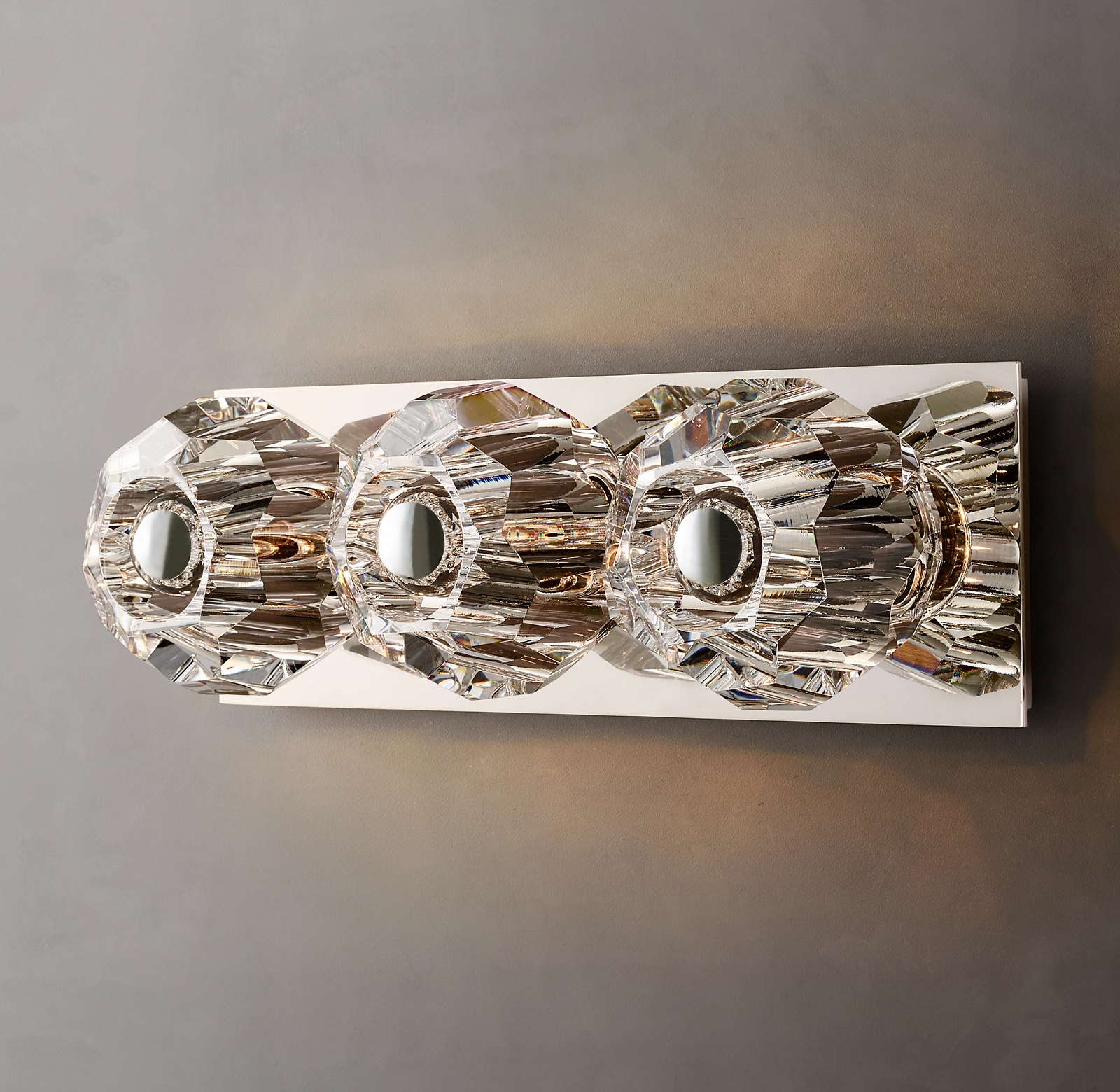 Bouble De Crystal Glass Linear Wall Sconce-Sylvia Space
