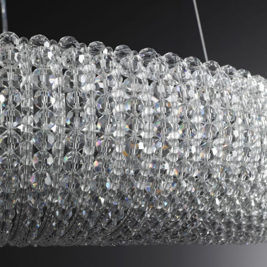 Harlo Crystal Round LED Chandelier 32"