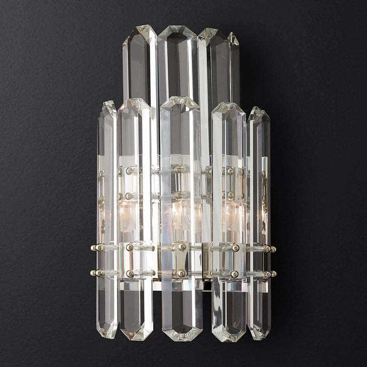 Bonnieo Faceted Crystal Wall Sconce