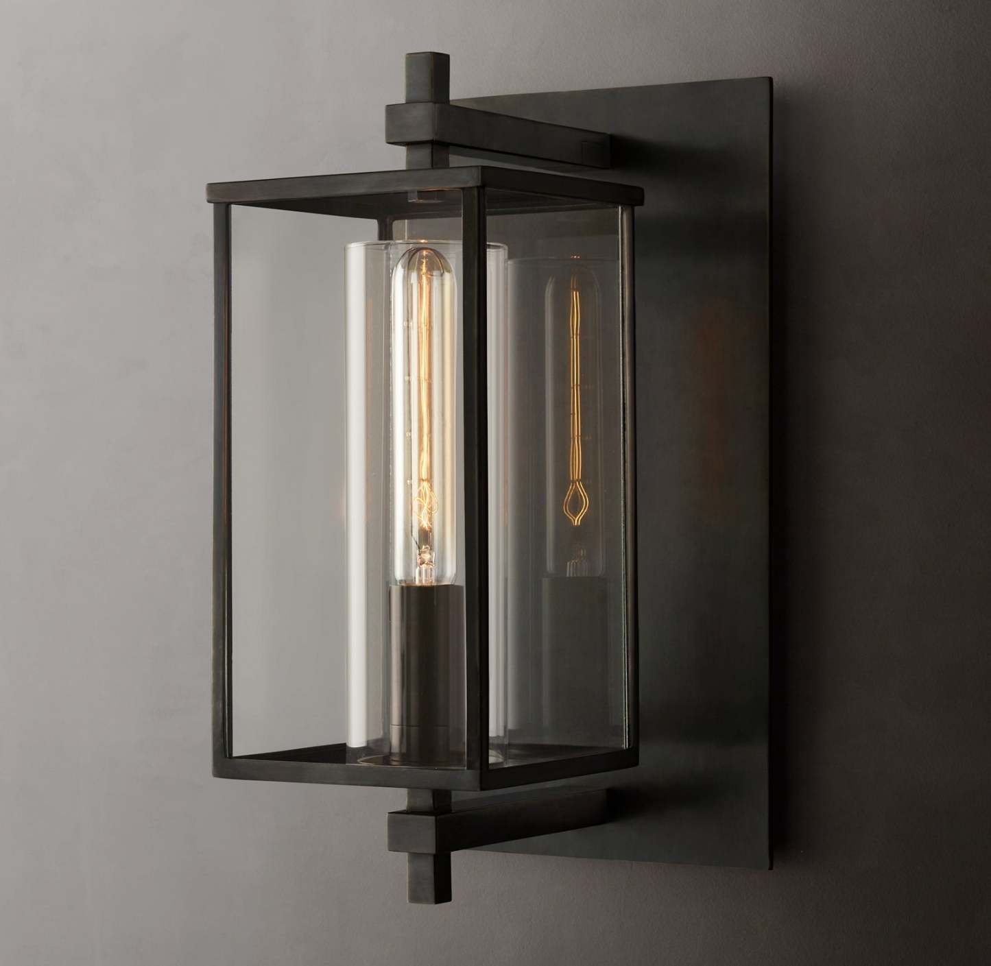 DEVAUEU SQUARE SCONCE 16''-Sylvia Space