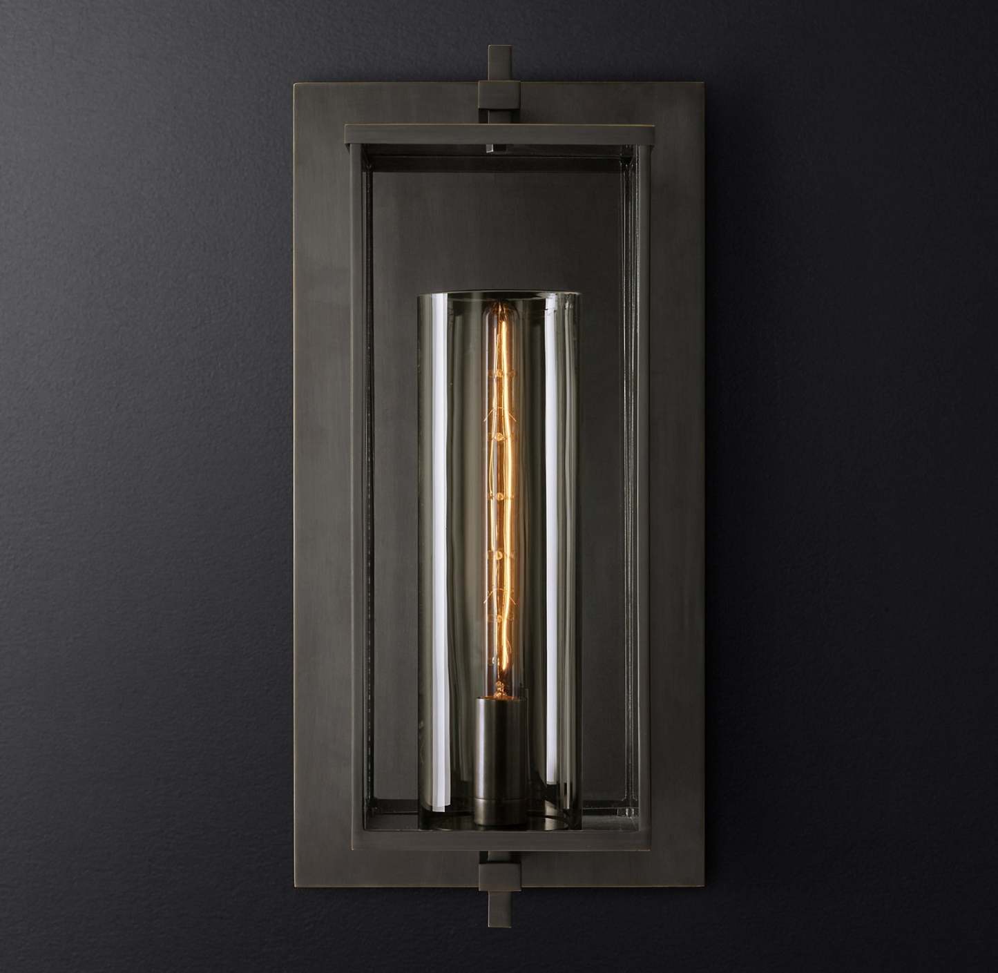 DEVAUEU GRAND SQUARE SCONCE 23''-Sylvia Space