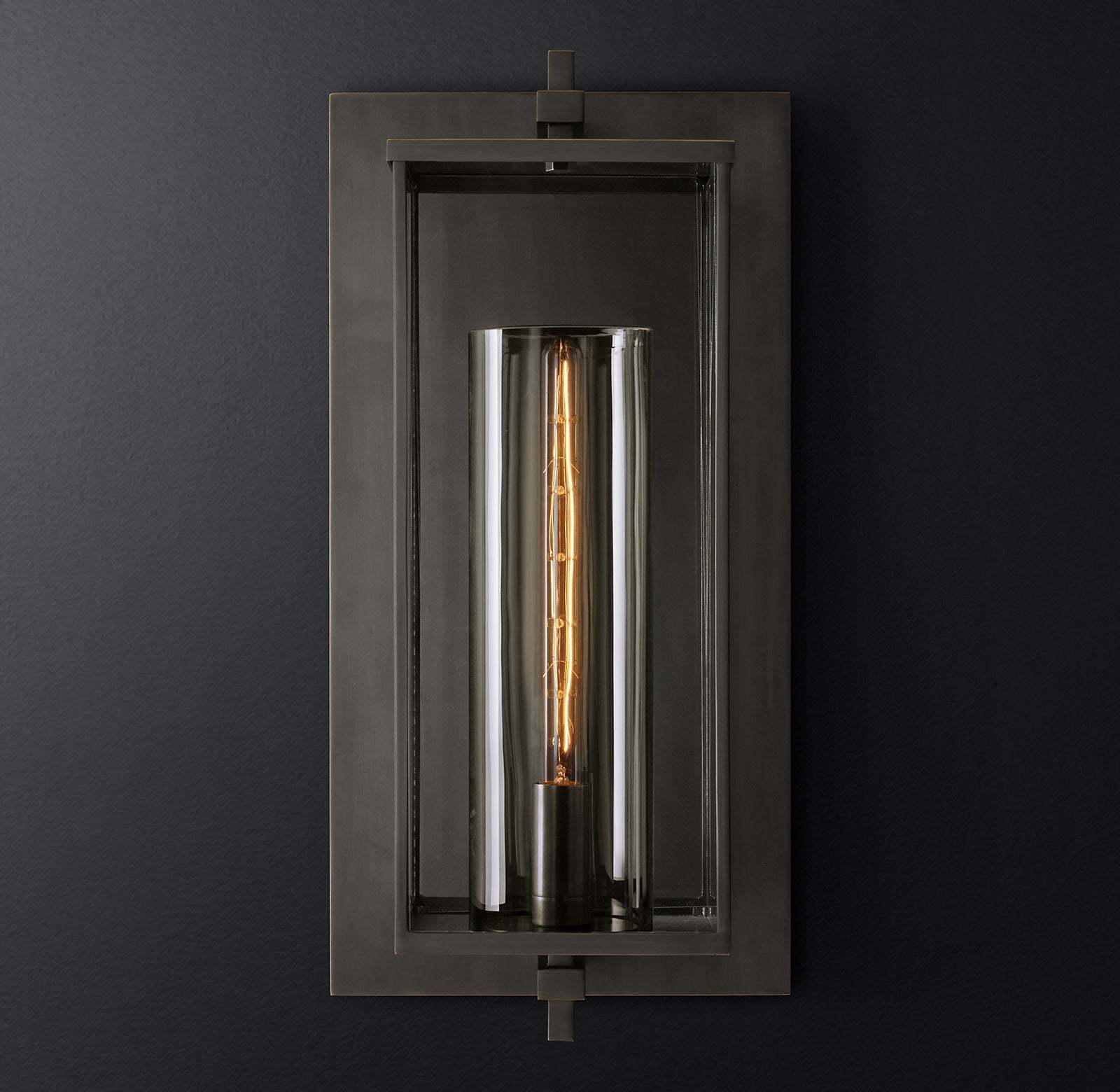 DEVAUEU GRAND SQUARE SCONCE 23''-Sylvia Space
