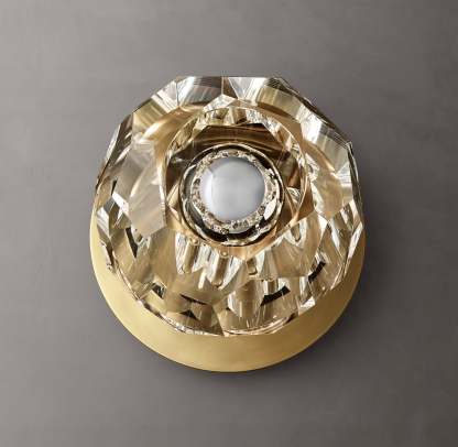 Bouble De Crystal Glass Petite Wall Sconce