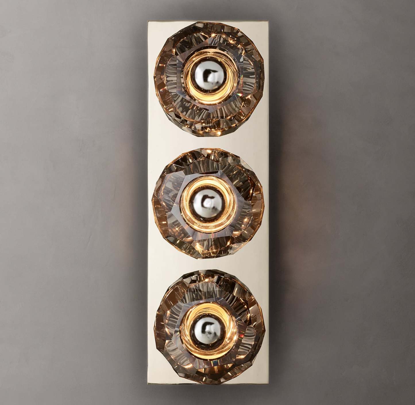 Bouble De Crystal Glass Linear Wall Sconce-Sylvia Space