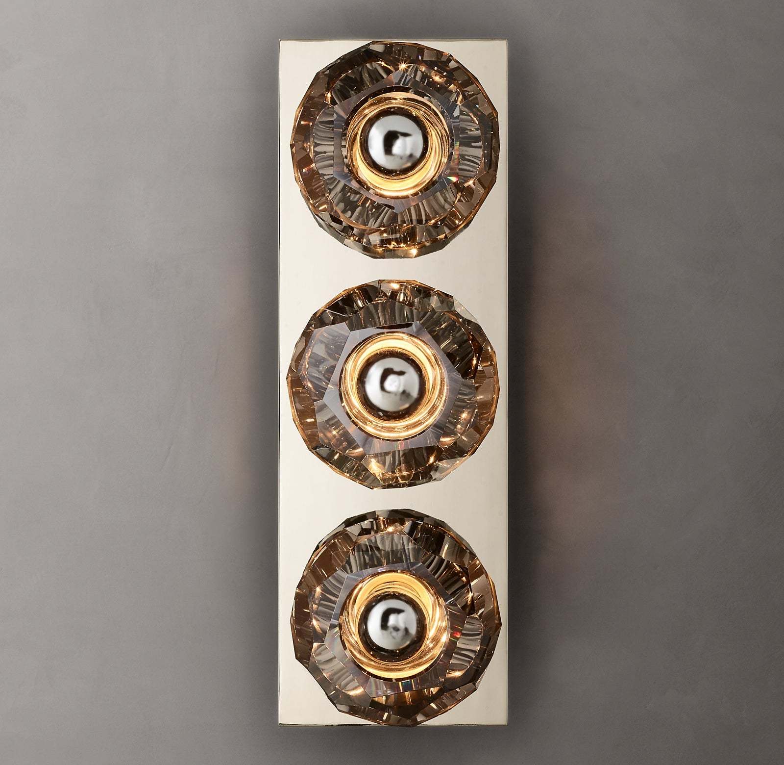Bouble De Crystal Glass Linear Wall Sconce-Sylvia Space