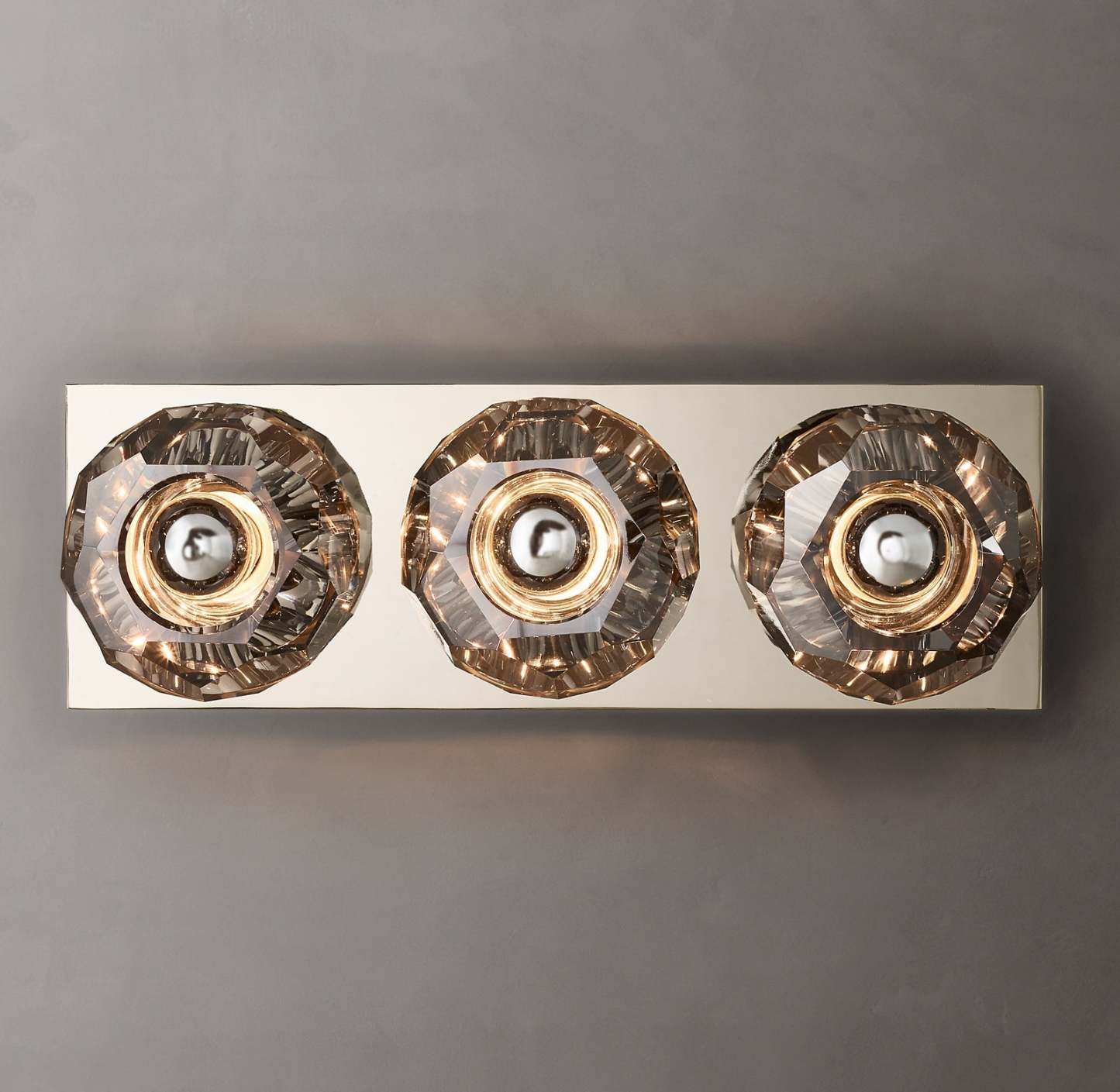 Bouble De Crystal Glass Linear Wall Sconce-Sylvia Space