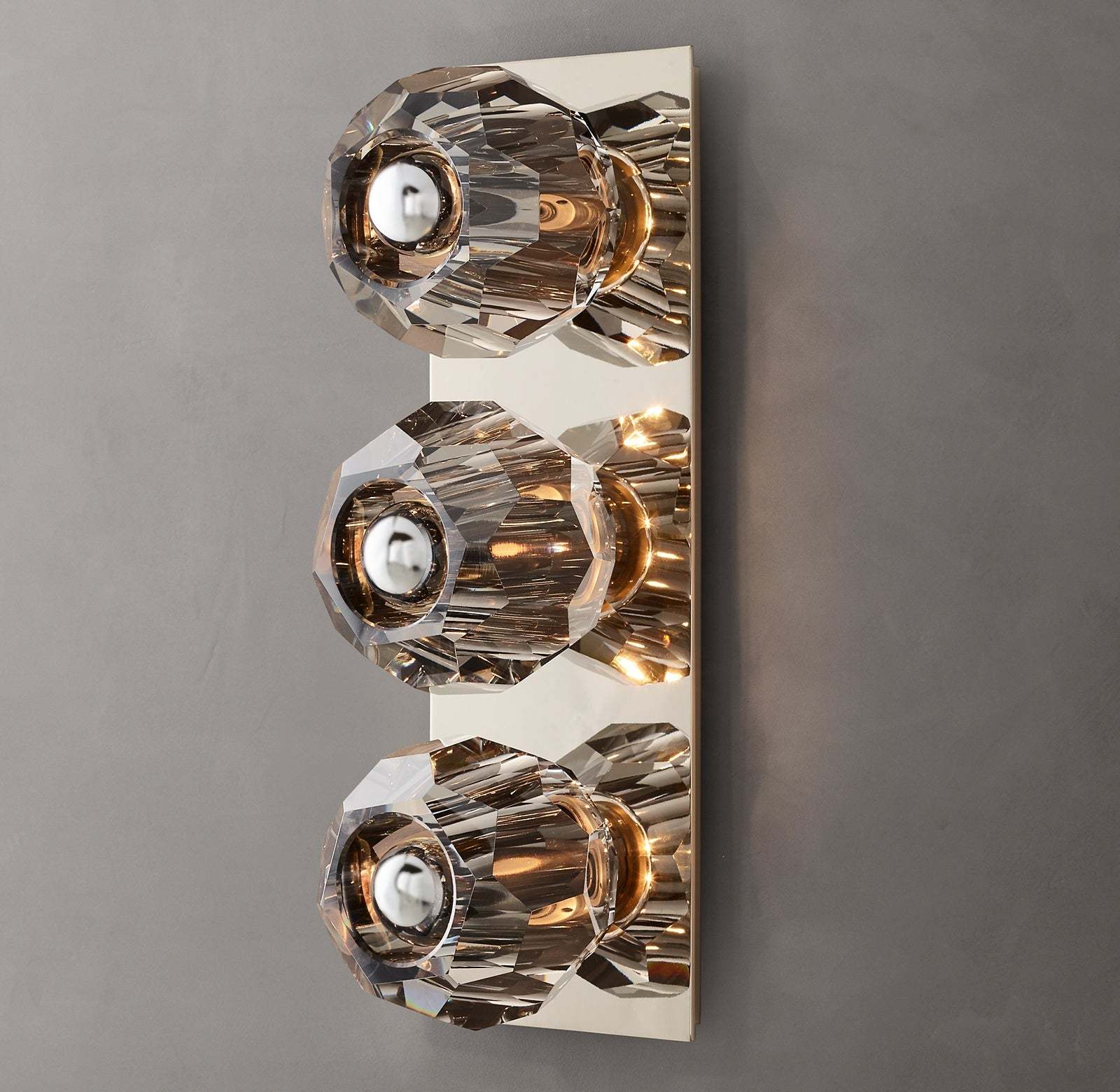 Bouble De Crystal Glass Linear Wall Sconce-Sylvia Space