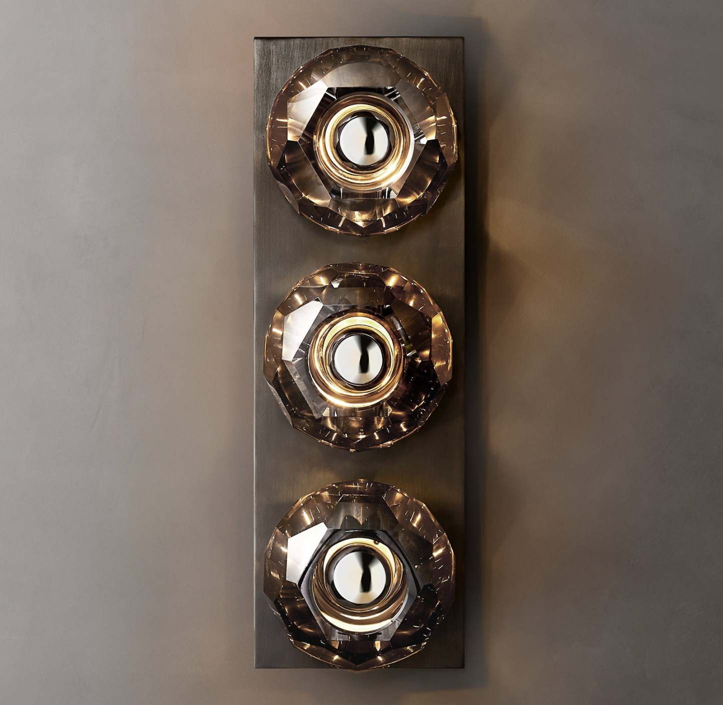 Bouble De Crystal Glass Linear Wall Sconce-Sylvia Space