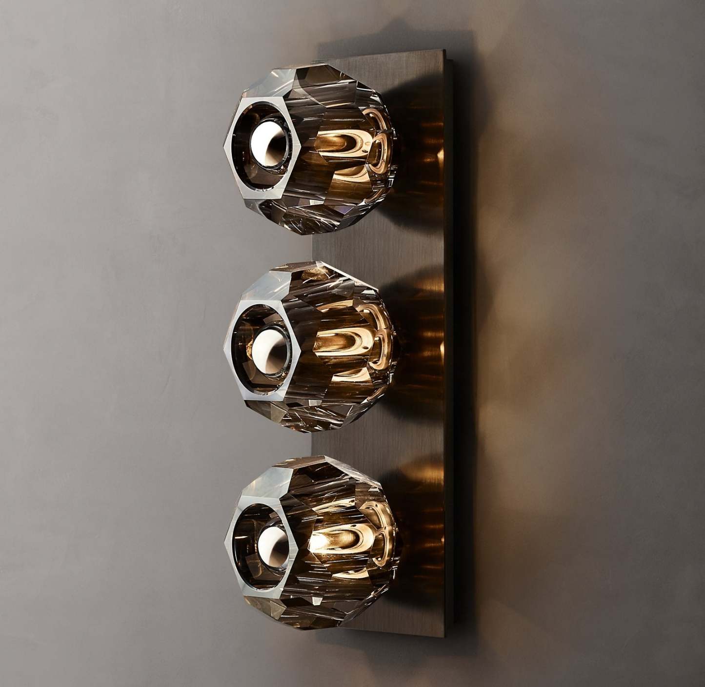 Bouble De Crystal Glass Linear Wall Sconce-Sylvia Space