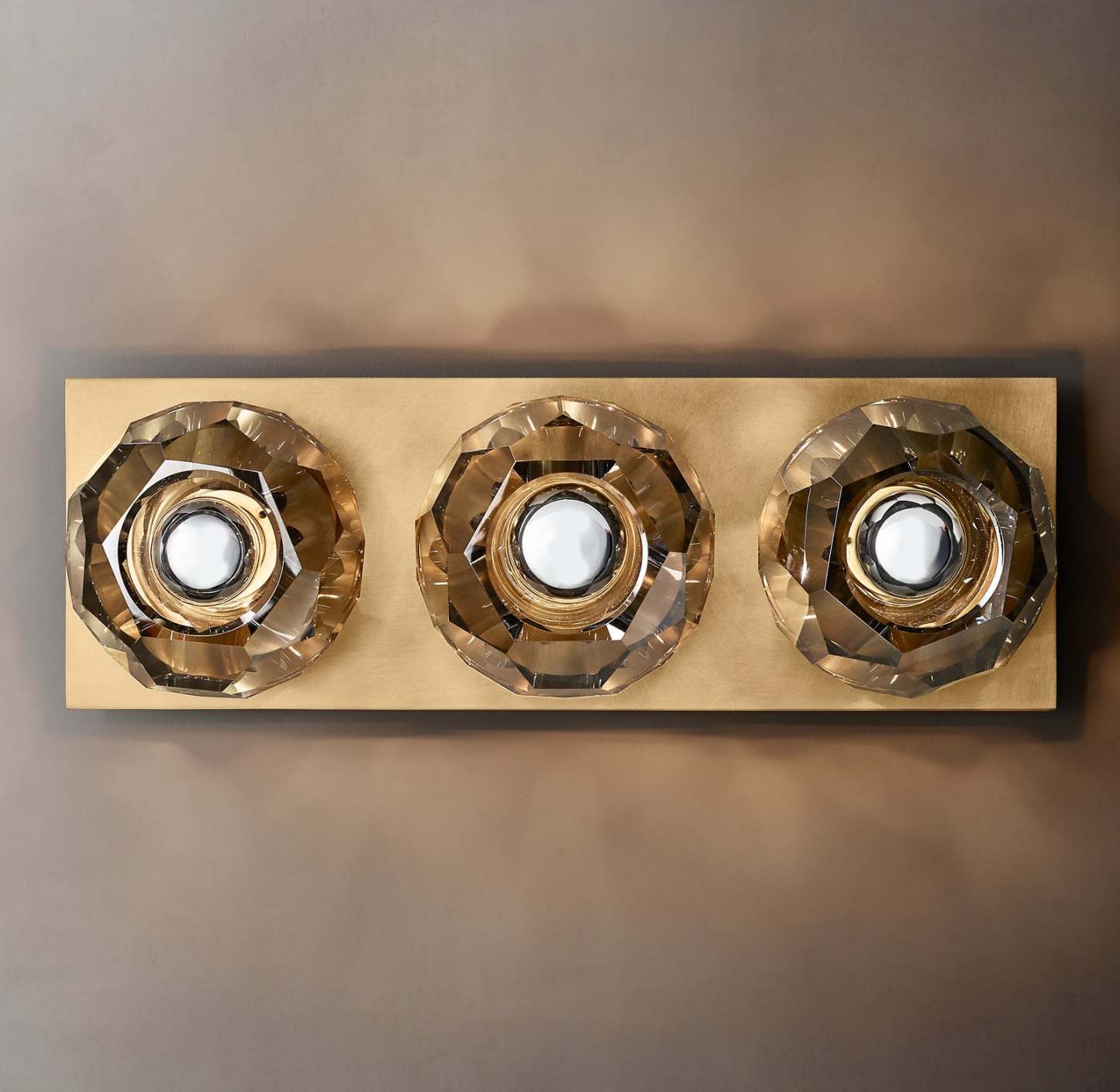 Bouble De Crystal Glass Linear Wall Sconce-Sylvia Space