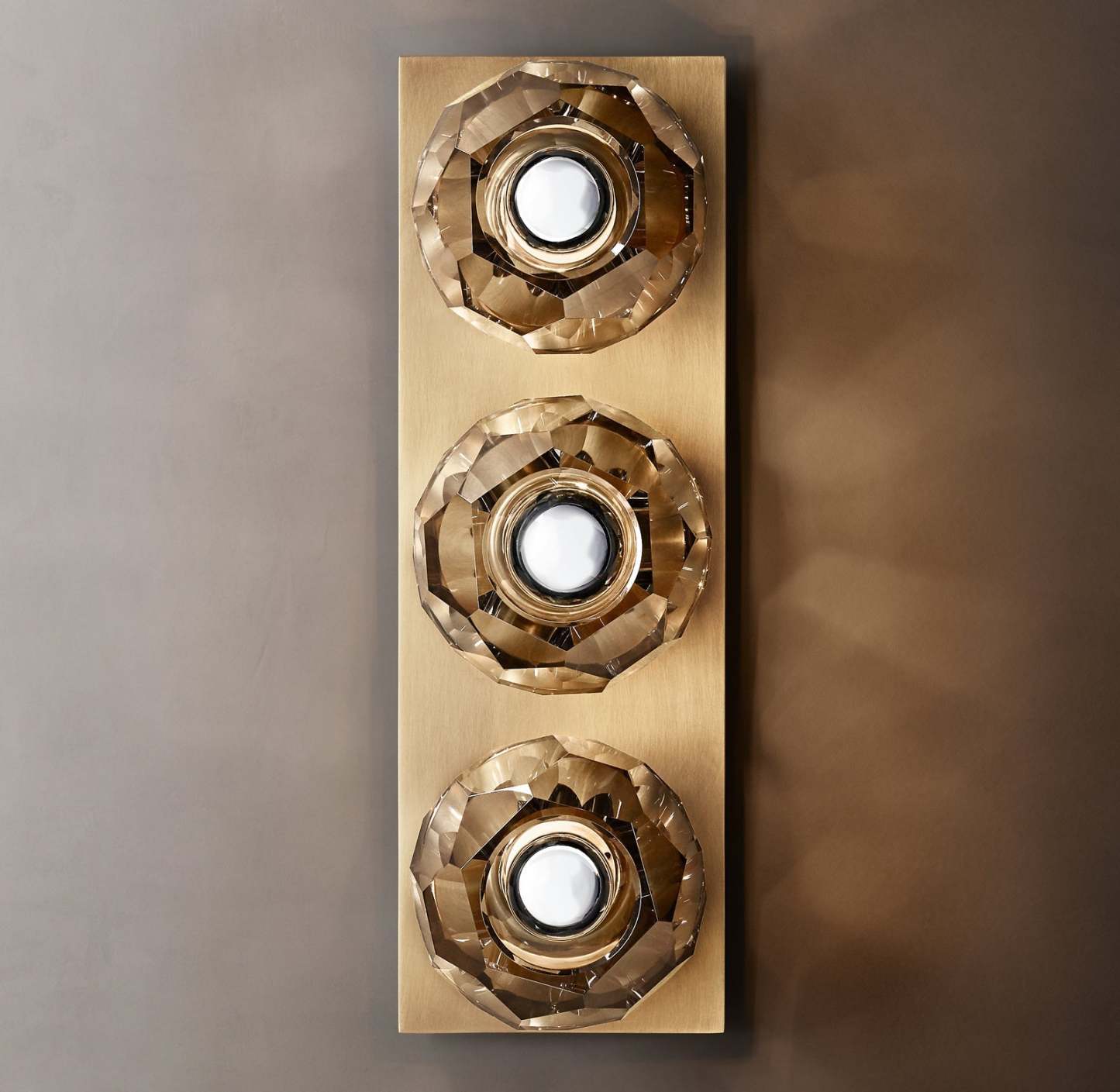 Bouble De Crystal Glass Linear Wall Sconce-Sylvia Space