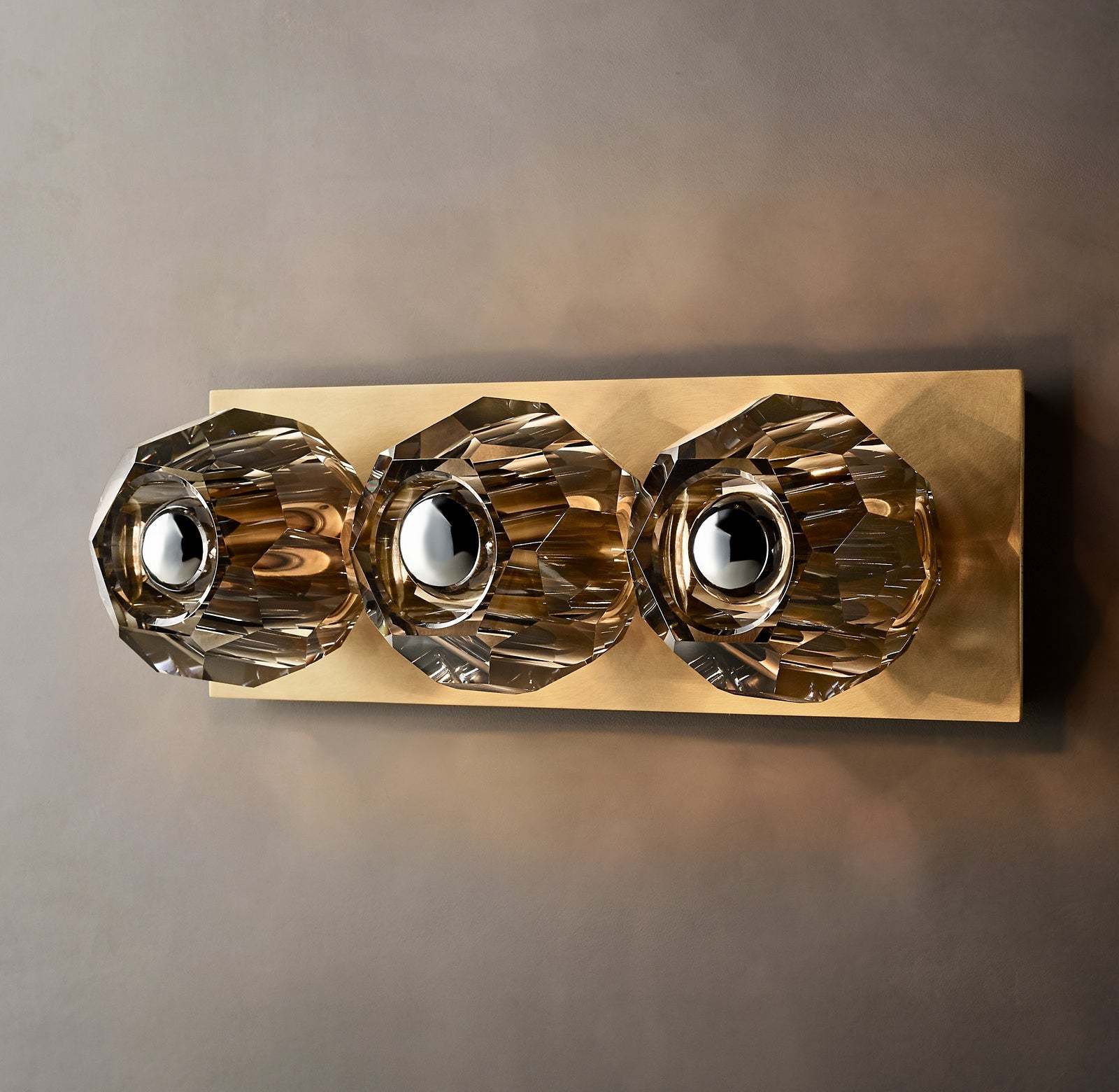 Bouble De Crystal Glass Linear Wall Sconce-Sylvia Space