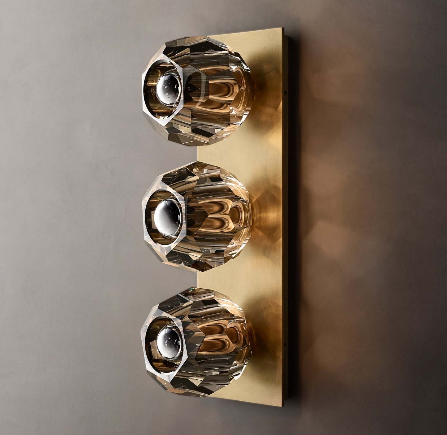 Bouble De Crystal Glass Linear Wall Sconce-Sylvia Space