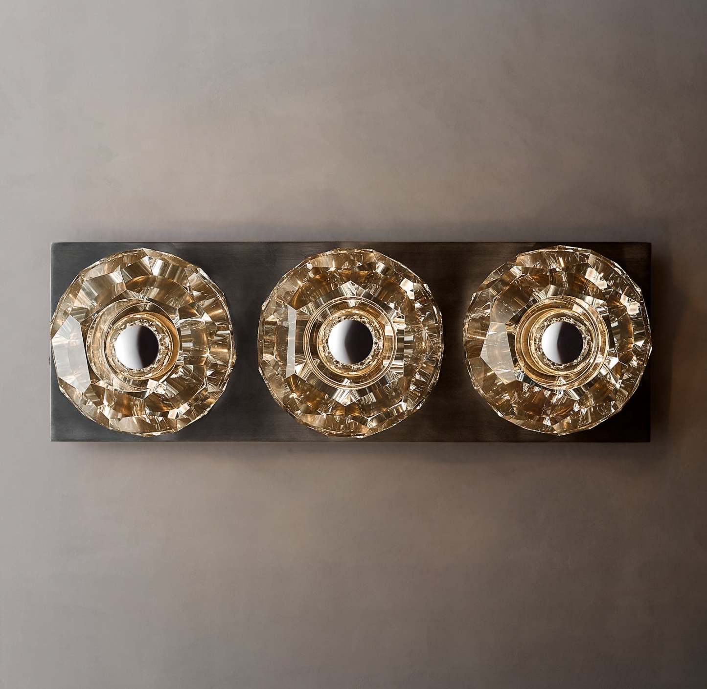 Bouble De Crystal Glass Linear Wall Sconce-Sylvia Space