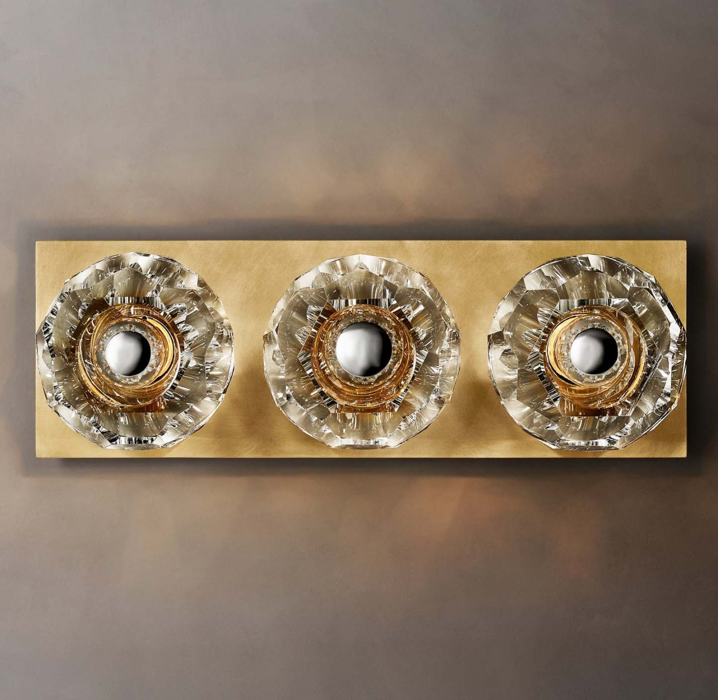 Bouble De Crystal Glass Linear Wall Sconce-Sylvia Space