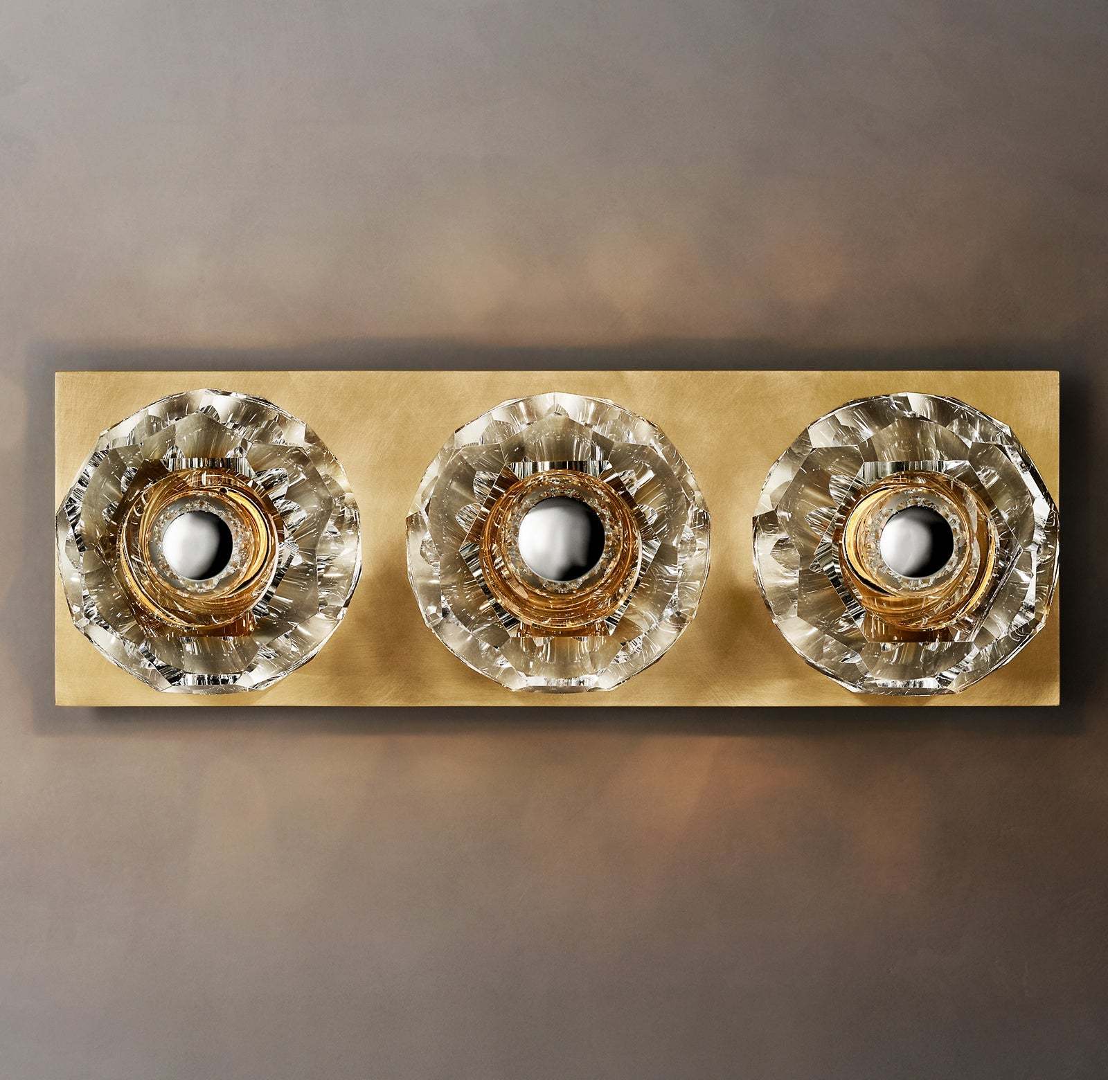 Bouble De Crystal Glass Linear Wall Sconce-Sylvia Space