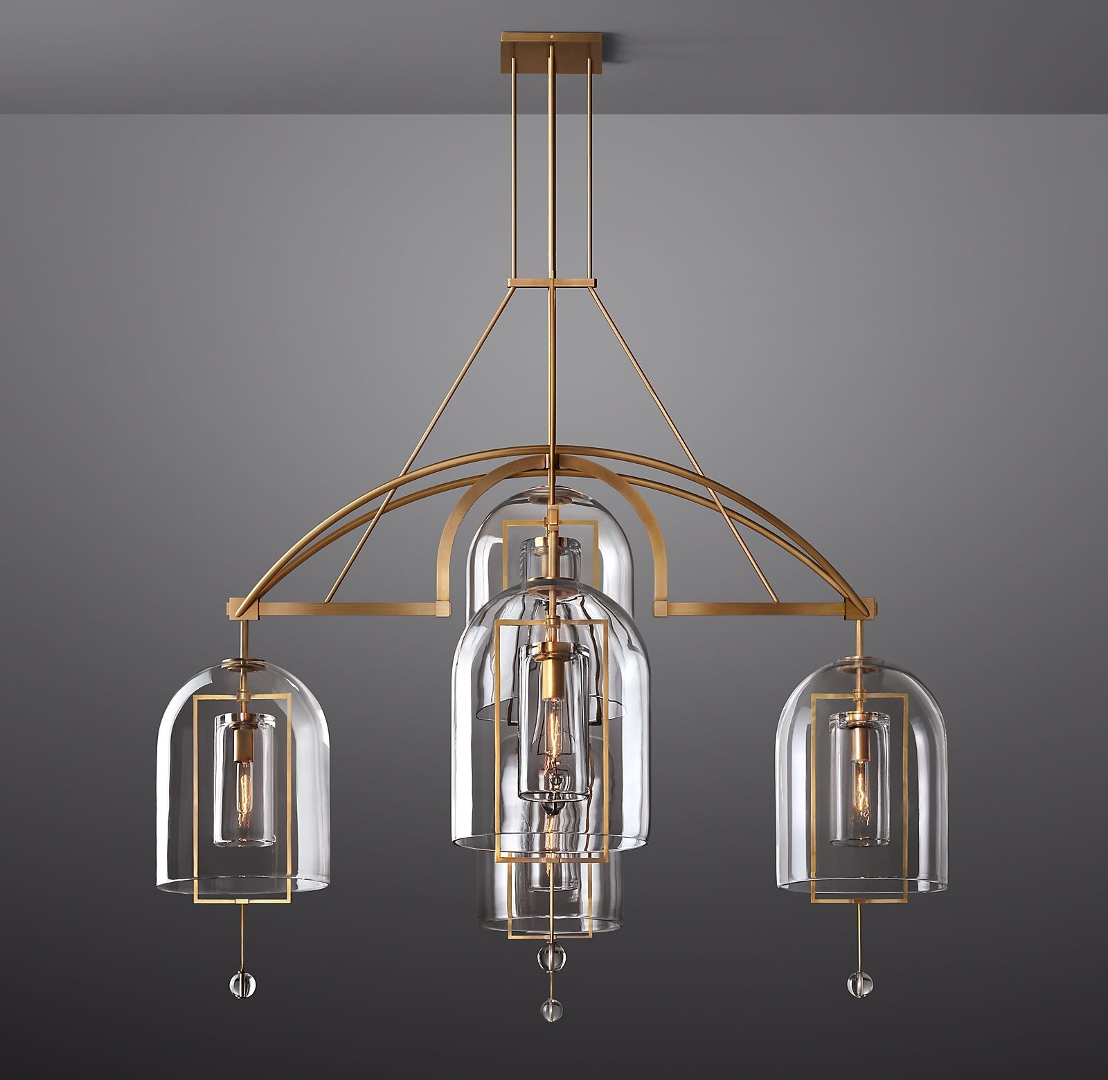 Fulcrumn Round Chandelier 61" 5-Lights