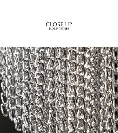 Cadeny Aluminum Chain Tassel Wall Sconce-Sylvia Space