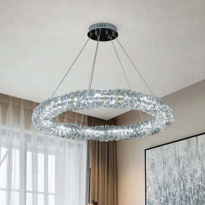 Braconidy Crystal Round Chandelier-Sylvia Space