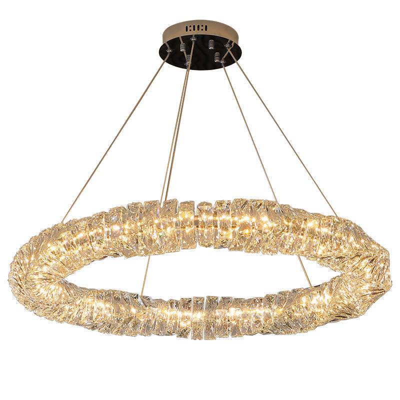 Braconidy Crystal Round Chandelier-Sylvia Space