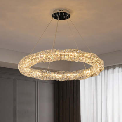 Braconidy Crystal Round Chandelier-Sylvia Space