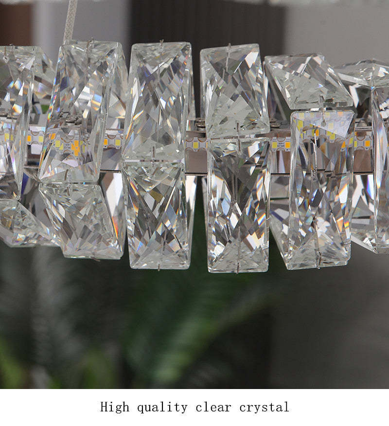 Braconidy Crystal Round Chandelier-Sylvia Space
