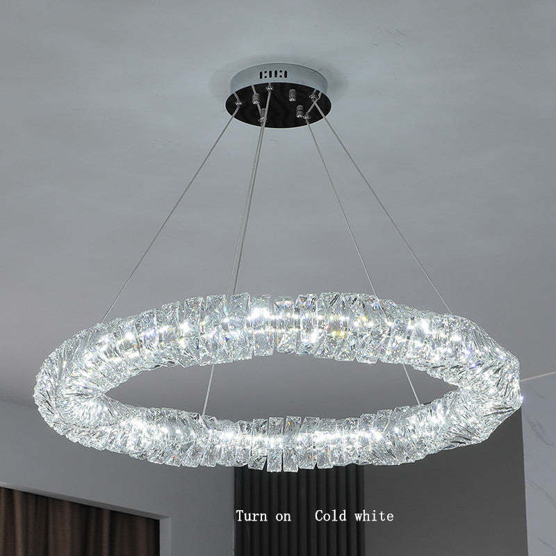 Braconidy Crystal Round Chandelier-Sylvia Space