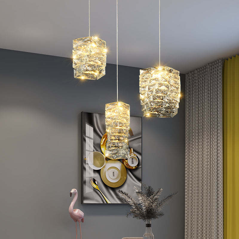 Baccoi Crystal Pendant Lighting Fixture-Sylvia Space