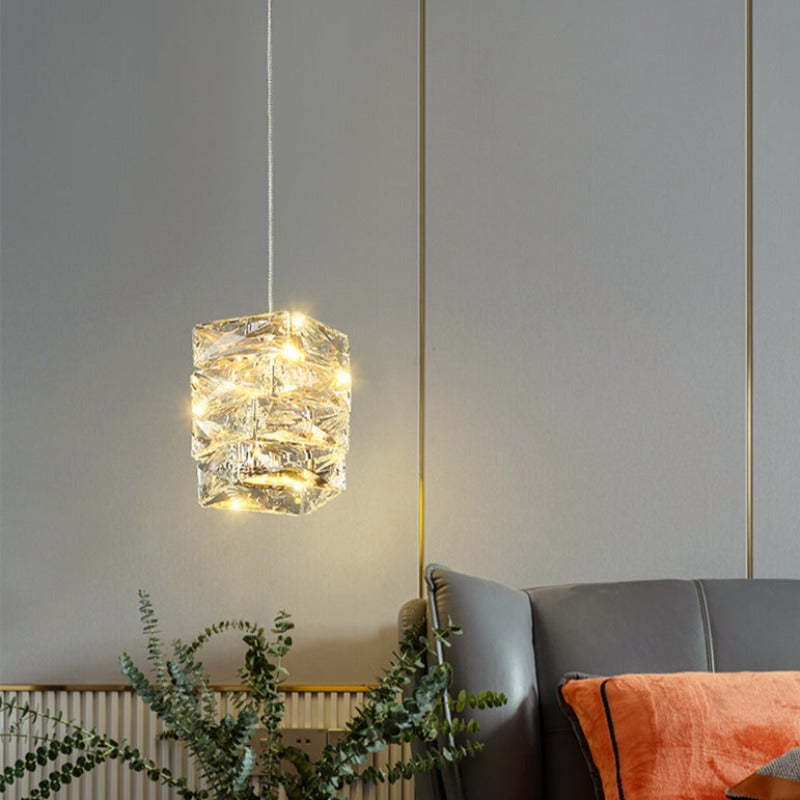 Baccoi Crystal Pendant Lighting Fixture-Sylvia Space