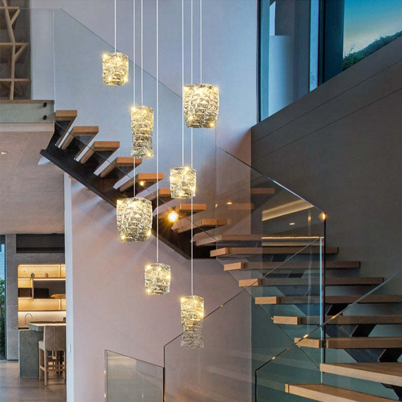 Baccoi Crystal Pendant Lighting Fixture-Sylvia Space