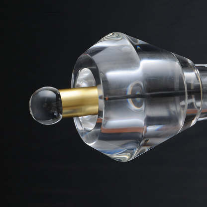 Crystal Mono Wall Sconce For Bedroom Height 13"-Sylvia Space