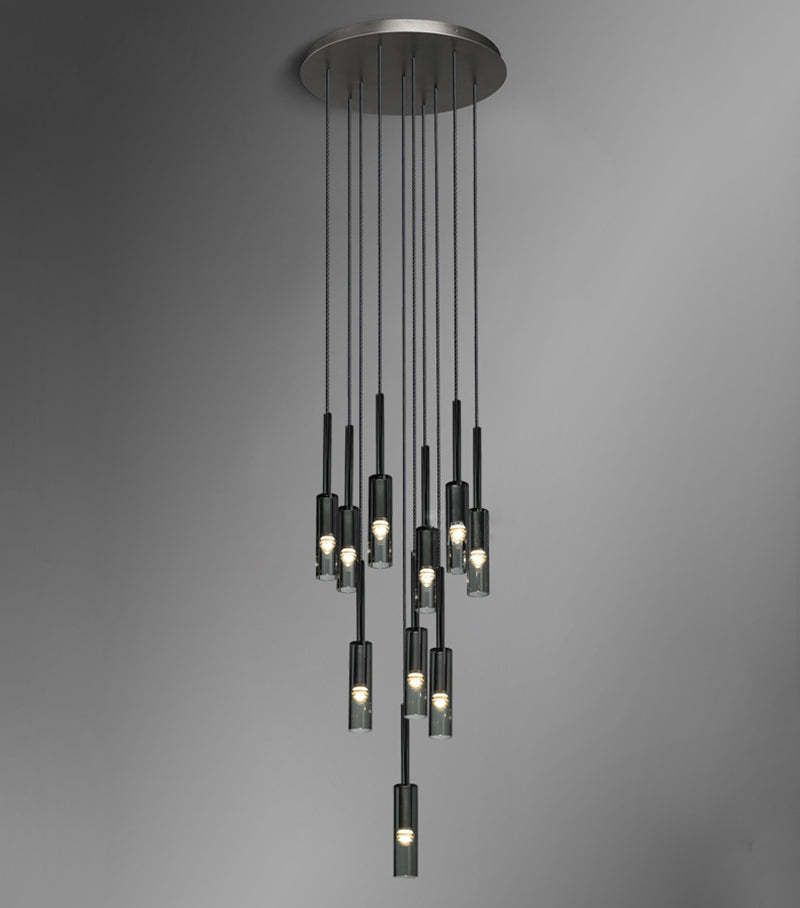Multi-heads Bottle Crystal Chandelier-Sylvia Space