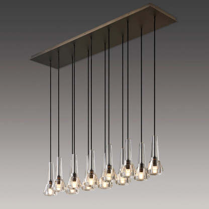 Modernity Cone Crystal Pendant Chandelier-Sylvia Space