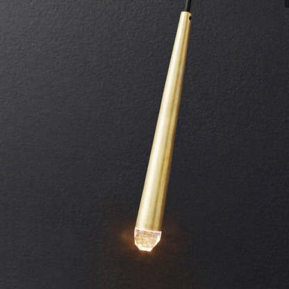 Aquinan Tapered Tubular Solid Brass Wall Sconce 22" H