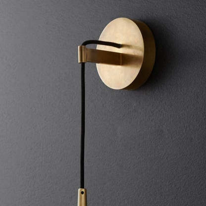 Aquinan Tapered Tubular Solid Brass Wall Sconce 22" H