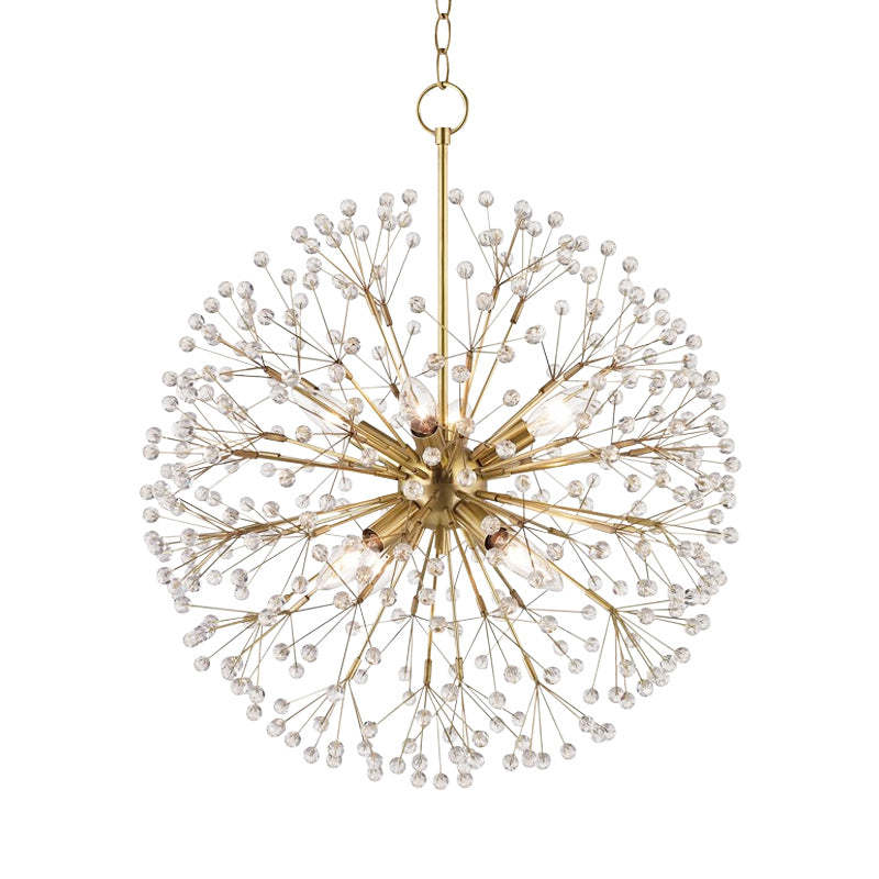 Fireworks Crystal Copper Chandelier-Sylvia Space