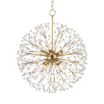 Fireworks Crystal Copper Chandelier-Sylvia Space