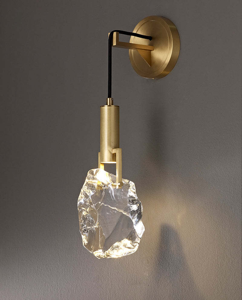 Modernity Irregular Crystal Wall Sconce-Sylvia Space