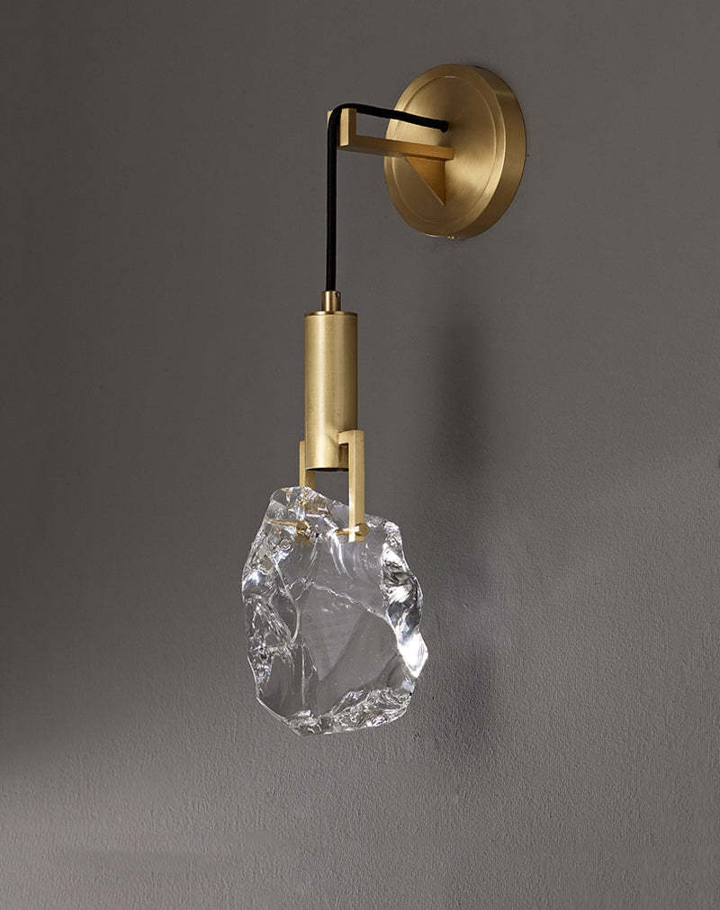 Modernity Irregular Crystal Wall Sconce-Sylvia Space