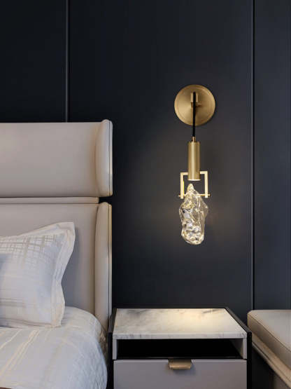 Modernity Irregular Crystal Wall Sconce-Sylvia Space