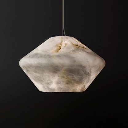 Alabaster Anne Modern Comet Pendant