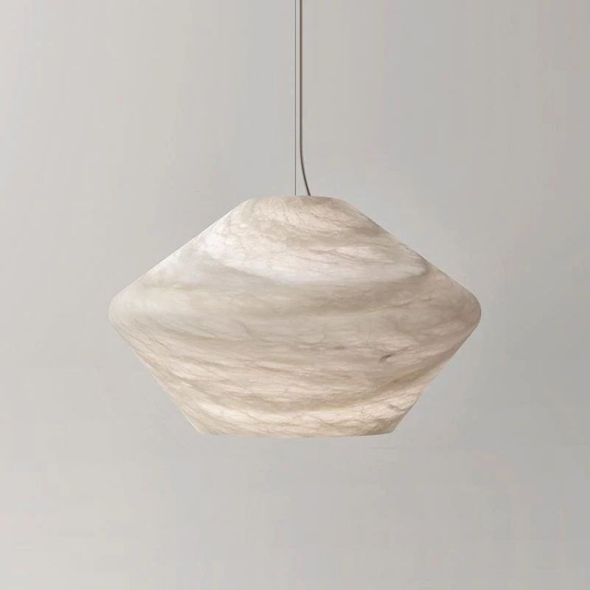 Alabaster Anne Modern Comet Pendant