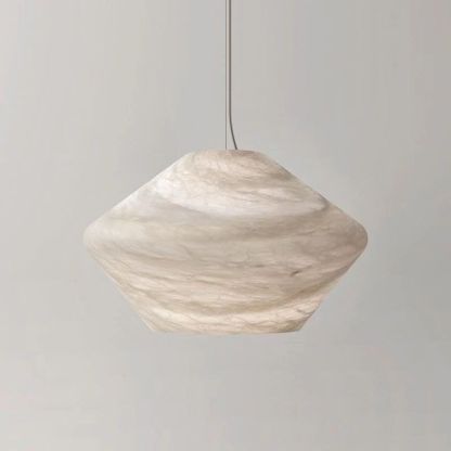Alabaster Anne Modern Comet Pendant